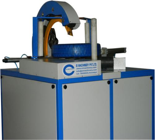 COIL STRETCH WRAPPING MACHINE DESCRIPTION- This wrapping machine can be used