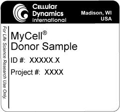 Methods: Collecting Blood Samples The MyCell Blood Donor Collection Kit includes the Vacutainer Lithium Heparin, SST, and CPT tubes for blood samples.