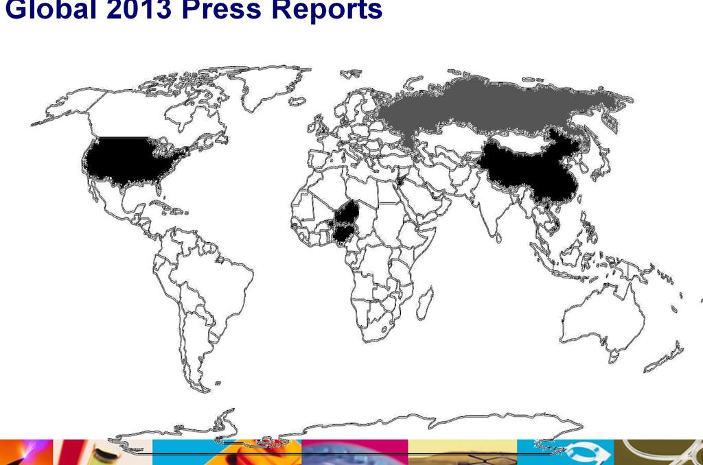 Falsified Medical Products Situation - Global 2013 Press Reports Europe Eur-Asia Russia Canada Egypt