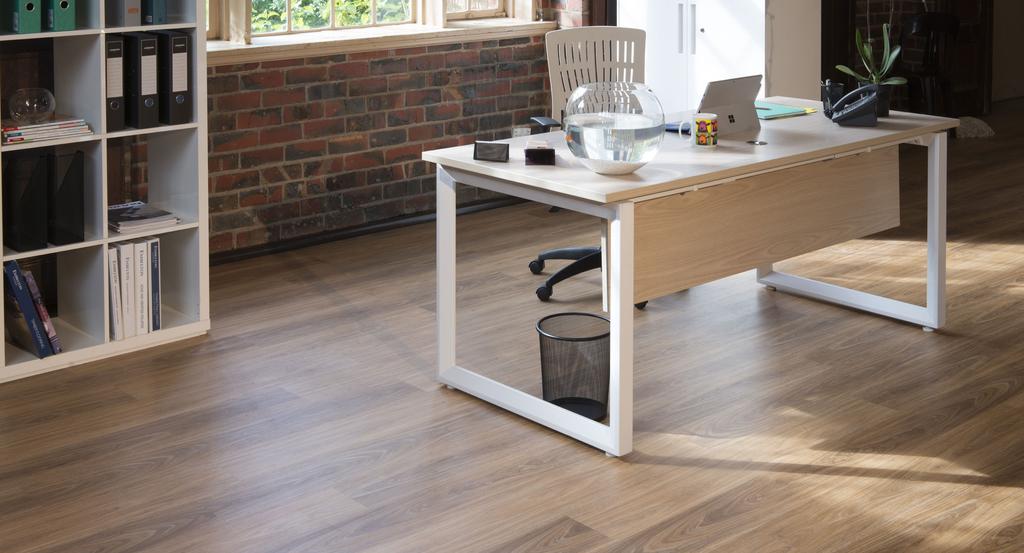 EMBELTON 25 RESIDENTIAL WARRANTY SURFACE WEAR & STRUCTURAL YEAR Chestnut + Unlike vinyl flooring, the Aqua-Tuf core is less susceptible to softening and expanding during hot spells, ensuring that the