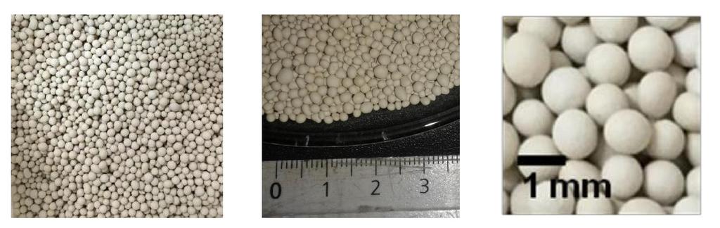 Structured composite particles Small pellets (< 2mm) for fluidized bed reactors Solid (or slurry) mixing of CaO precursor & additive wetting rotary forces for shaping