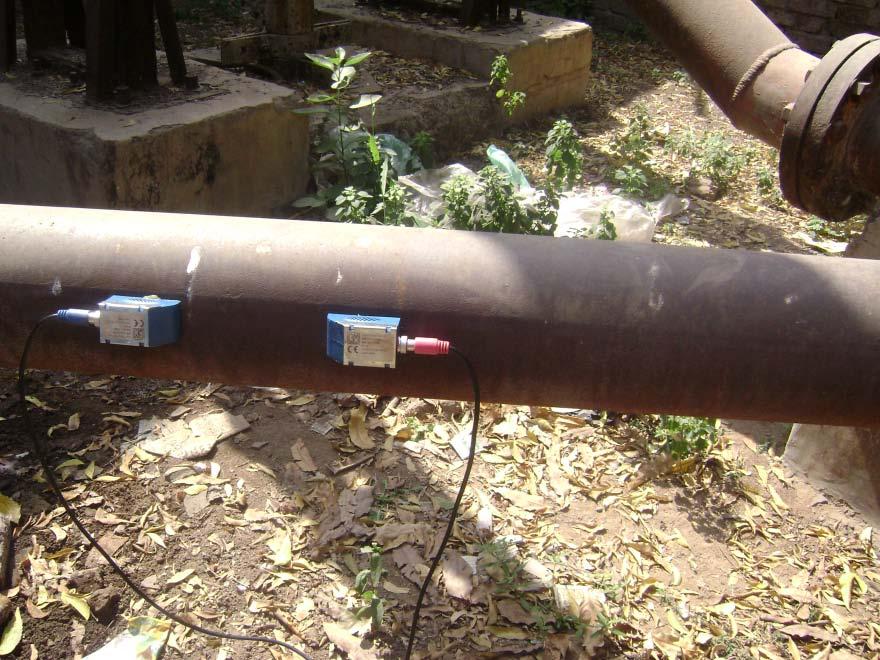 the diameter of pipe and at downstream is 3 times the diameter of pipe without any