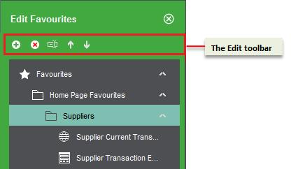 4 Customising the look and feel Setting up your Favourites view The Favourites view is where you keep shortcuts to everything that you want to access quickly in Sage 200.