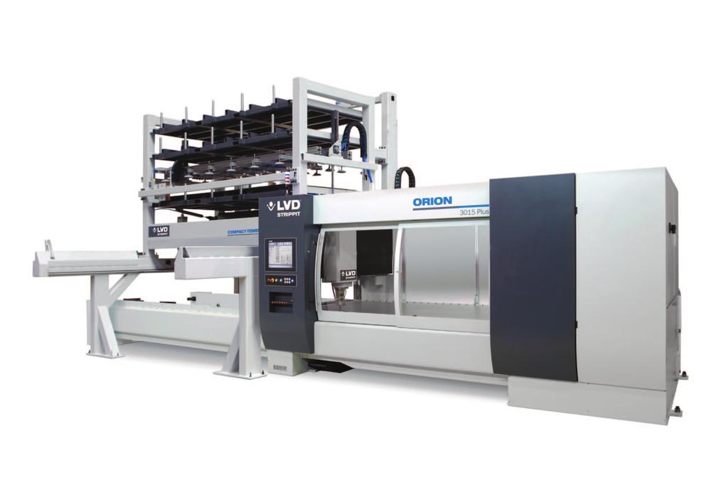 KEY FEATURES Modular Automation Enabling automated production from stored raw material to stacked finished part Automation expands the flexibility and productivity of the Orion laser cutting system.