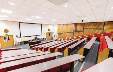 Although the primary goal of the phased upgrade was to improve efficiency, the new lighting was to help create a new look suitable for a modern educational establishment.