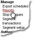 1. From the left-hand menu, select Manage > Reports. Corporate Online displays the Manage reports screen. 2. Select the office you want to create the report in. 3.