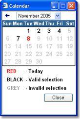 The only way to enter a date into most Corporate Online screens is by using the pop-up calendar.