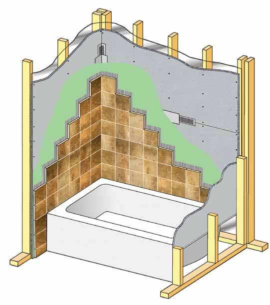 Ceiling Framing: The deflection of the complete ceiling assembly due to dead load (including insulation, PermaBase, bonding material and facing material) should not exceed L/60.