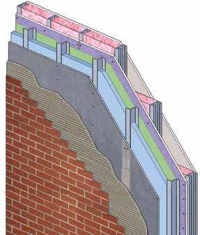 mitigate the loss of heat/ air conditioning by insulating the studs (reduces thermal bridging) m Helps eliminate air and moisture leakage m Appropriate for all climates, resists the growth of mold