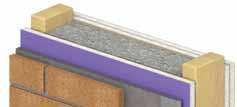 5/8" Fire-Shield Gypsum Board applied vertically or horizontally to opposite side with 6d nails spaced 7" o.c. -/" mineral wool insulation in stud cavities.