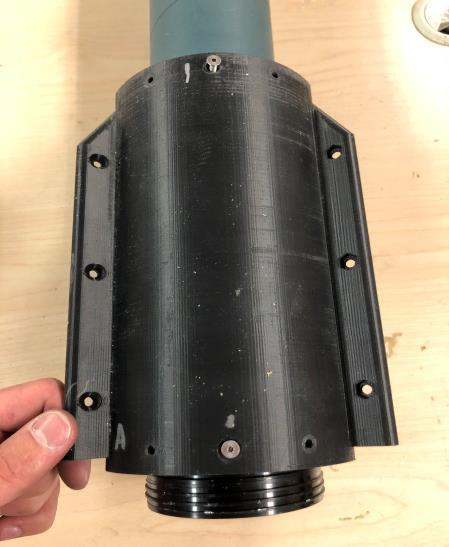 ABS FIN CAN Three Piece Assembly 3-D Printed