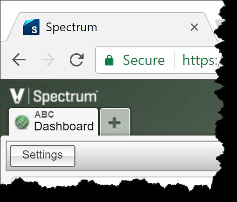 When logged into the system, the new V Spectrum logo will appear in the upper