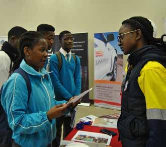 The career fair aimed to create career guidance and awareness for school-going and out of school youth, as well as to inform the community about different job and training opportunities in various