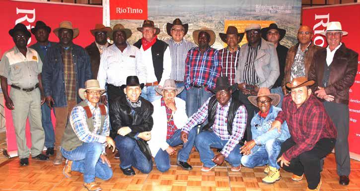 Rössing celebrated the memorable careers of 24 longservice employees on 22 September in Swakopmund during a Cowboy-themed gala dinner at the Strand Hotel.