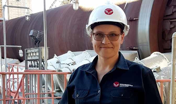 Estelle Alberts New Plant Manager for Ohorongo Cement OHORONGO CEMENT APPOINTS NEW PLANT MANAGER At the age of 30, Estelle Alberts become the youngest Plant Manager for Ohorongo Cement beginning 1