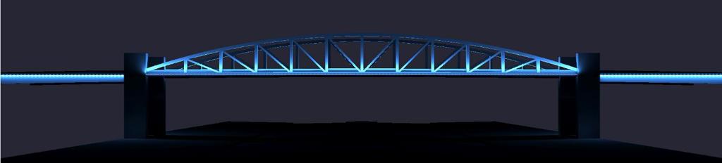 6.3 Accent Lighting The City of Conway requested that accent lighting be evaluated to illuminate the truss at night for additional aesthetic appeal.