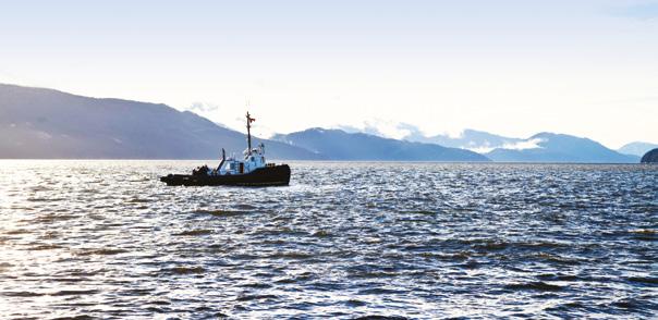 coastal route From the pilot station to the terminal in the Port of Kitimat Canadian Coast Guard provides continuous traffic monitoring via MCTS Prince Rupert LNG carrier traffic disrupting local