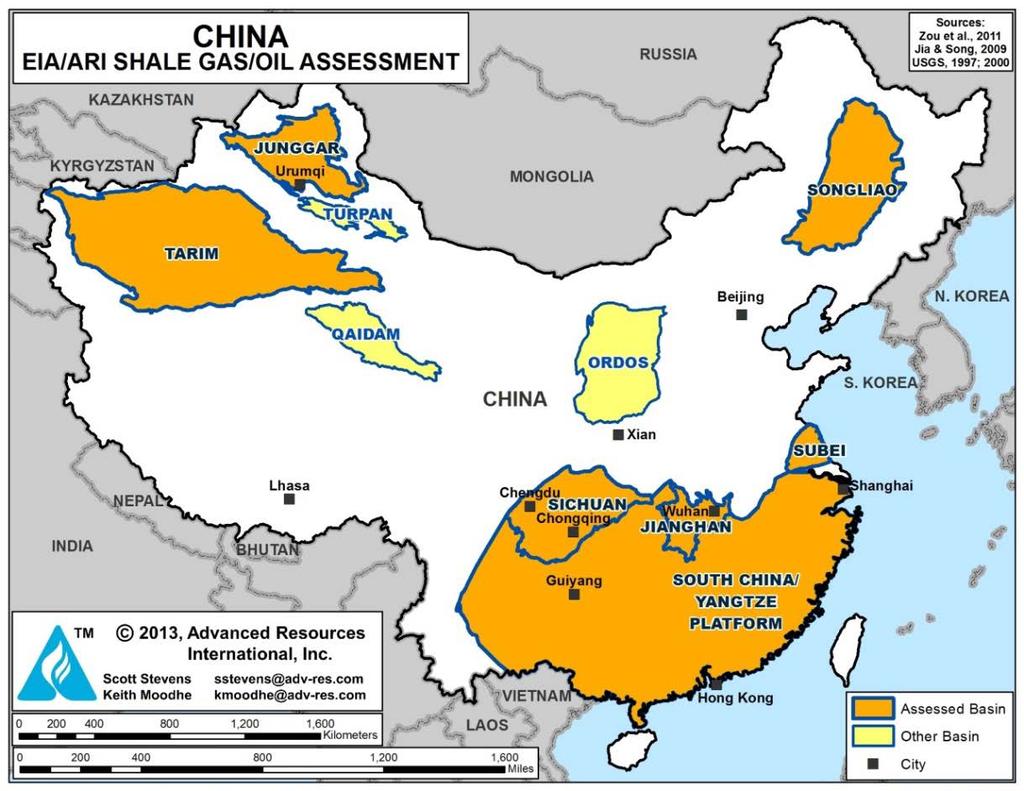 3 Water Scarcity may constrain shale gas development in China Fig.