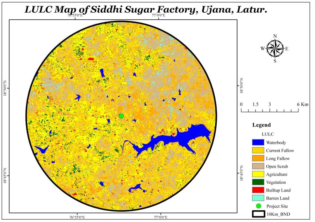 EIA REPORT: Chapter III Figure 3.6: LULC map for study zone Relief indicates the variation in the nature of the land surface i.e. "the lie of the land".