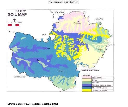 EIA REPORT: Chapter III Figure 3.12: Soil types observed for Latur district Figure 3.