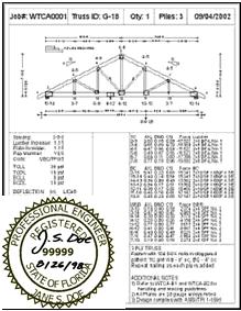 Truss Design Drawing The standard contract that the TM makes is for the individual trusses May or may not require sealing Truss Placement Diagram TTBPLACE-D 55 56 Truss Placement Diagram Truss