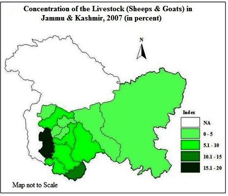 Source: Livestock Census, (2007) Growth Rate of the Livestock (Sheeps & Goats) in Jammu & Kashmir (1992-2003 & 2003-2007) Districts 1992-2003 2003-2007 Annual Growth Rate 1992-2003 Annual Growth Rate