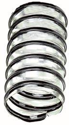 Aluminized polyester/polyamid Available w/stainless steel helix : Mechanical bond, corrosion resistant helix. Diameters: 4 to 24 I.D. Bend Radius = 1.