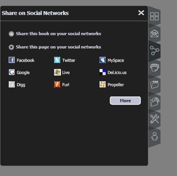 Share through Social Media: The flexible software integration capabilities available with
