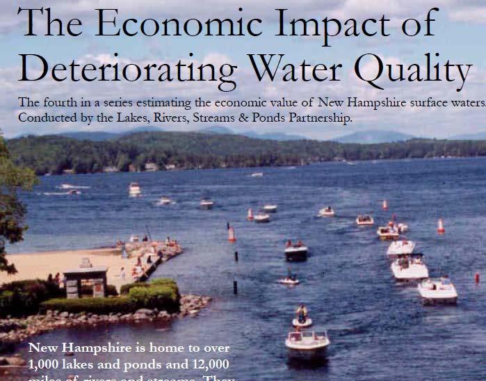 The decline in the health of our waters has quality of life and economic impacts Loss of uses such as boating, swimming,