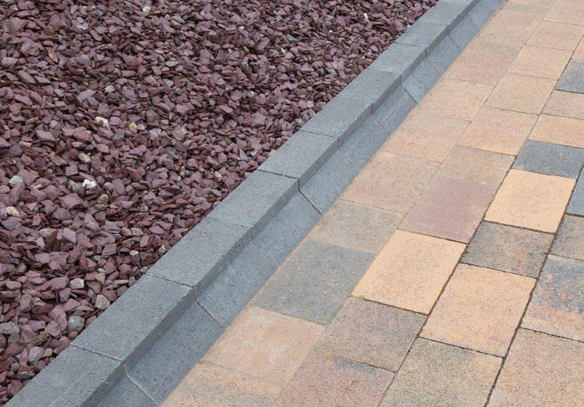 From straight line to curved work, the kerb block will lend itself to any of the paving products available from the Roadstone catalogue.
