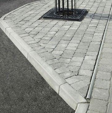 Depending on your requirements, the Castlestone Kerb can be used in a variety of different laying directions. The short length of the kerb block also makes it ideal for curved work.