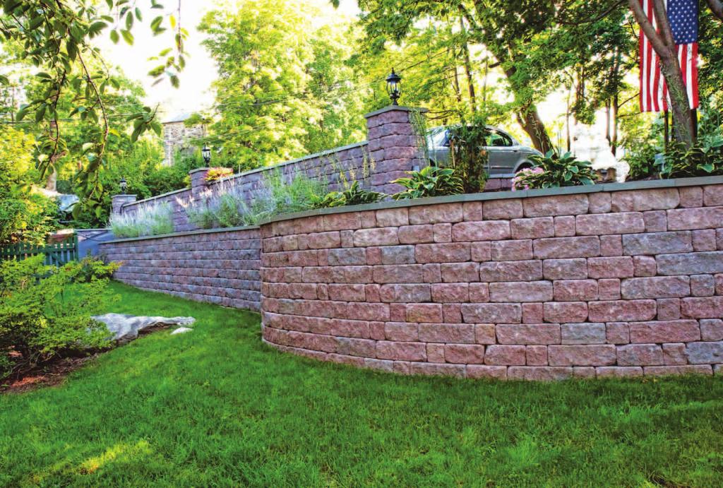 6 StoneLedge Ashlar The StoneLedge 6 Ashlar System is a double-sided, multi-sized, tapered unit system that possesses the hand