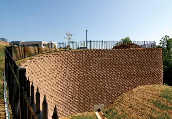 Retaining Wall Drainage Options FIGURE E:2 - ALTERNATE RAISED DRAINAGE PIPE LOCATIONS Drainage Composite or Aggregate Back Drain System*.