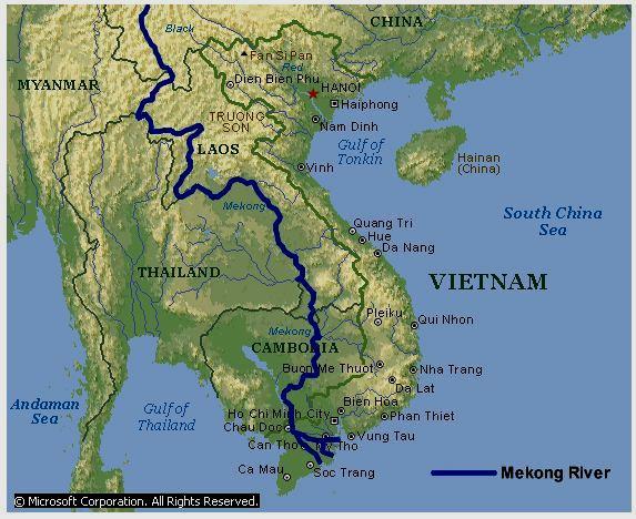 Mekong Basin - Specifics Setting: Annex1 Fact sheets on the three basins The Mekong river basin encompasses an area of 787,800 sq km 2 of Southeast Asia and comprises six riparians: Riparian Area of
