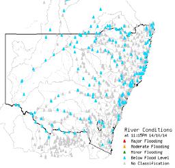 forecasting service up to 1 day Collect and publish river
