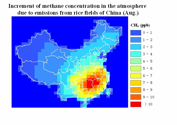 Estimation of Methane emission from ricefields IAP-CAS Institute of Atmospheric Physics,