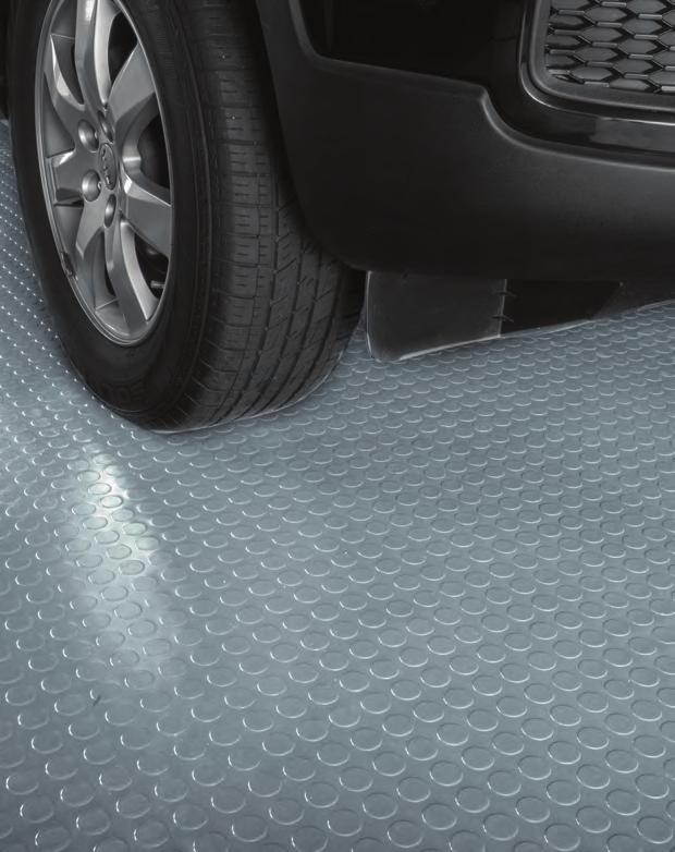G-FLOOR LARGE COIN The Large Coin G-Floor Mat creates traction with