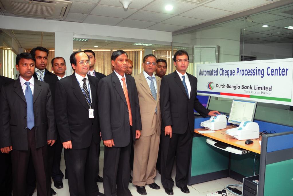 Dutch-Bangla Bank Limited has incorporated itself in Automated Clearing House. Dr. Atiur Rahman, Governor of Bangladesh Bank and Mr.