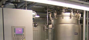 Mass flow fermentation unit (batch) Dextrose S (24 kg) ph correcting agent Nutrients, salts etc.