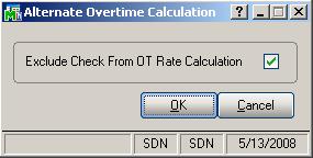 Earnings Codes where the Method of Entry equals Fixed will only have the Rate option available.