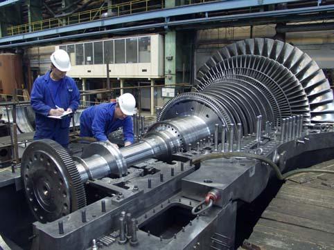 III.2.1.3.- The Turbine The steam turbine at a solar thermal power plant is very similar to those used at any other industrial plant.