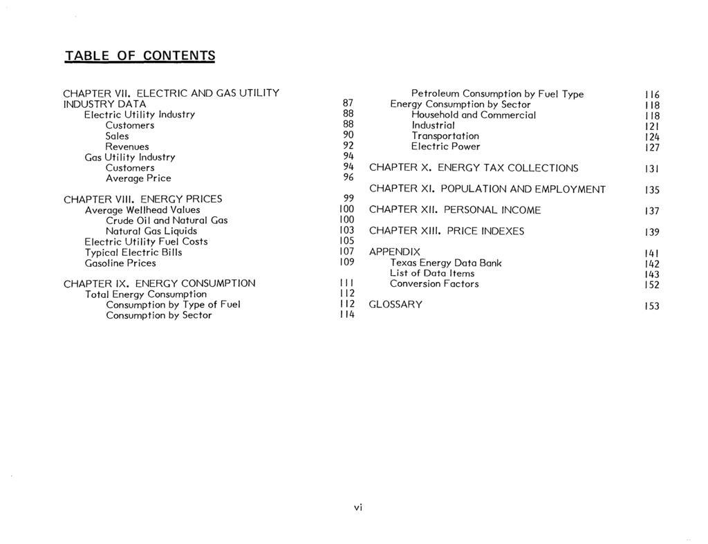 TABLE OF CONTENTS CHAPTER VII.