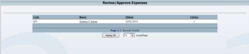 There are four Expense Approval options available, and all can be found from the Entry menu taskpad.