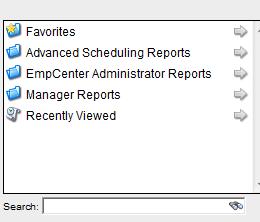 A list of report categories appears. Do one of the following: Scroll to the name of the report you want to generate.
