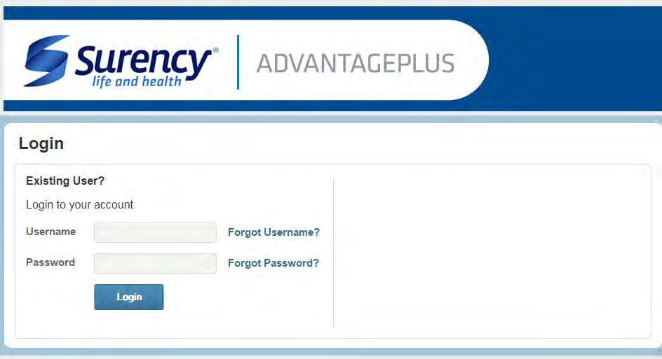 MEMBER LOGIN Here is how to get started in the Member Login: 1. Visit www.surency.com and select Member Login from the homepage. Then select Surency AdvantagePlus Members.