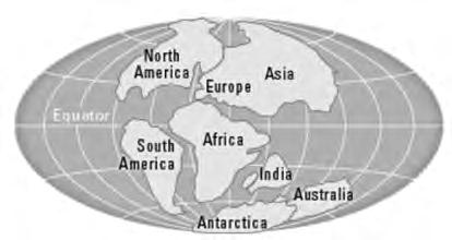 8 3. (a) In 1912 Alfred Wegener suggested that all the continents