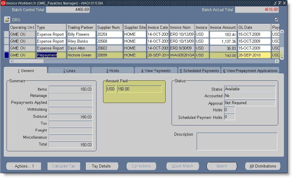 Cash Advances Advances are created in Oracle Payables as prepayment invoice types.