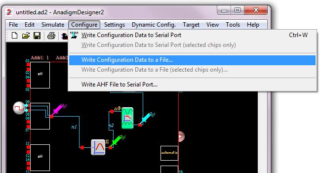 Exercise 3: Create a Configuration File Choose the Configure tab and then Write