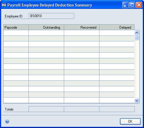 PART 2 CARDS 2. To modify a delayed deduction, select the record to be changed and choose Edit. Make the changes and choose Save. 3.