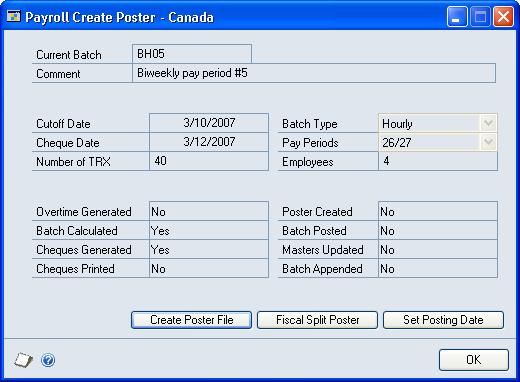 Chapter 25: Posting generation Use this information to help you create a poster file and print posting reports.
